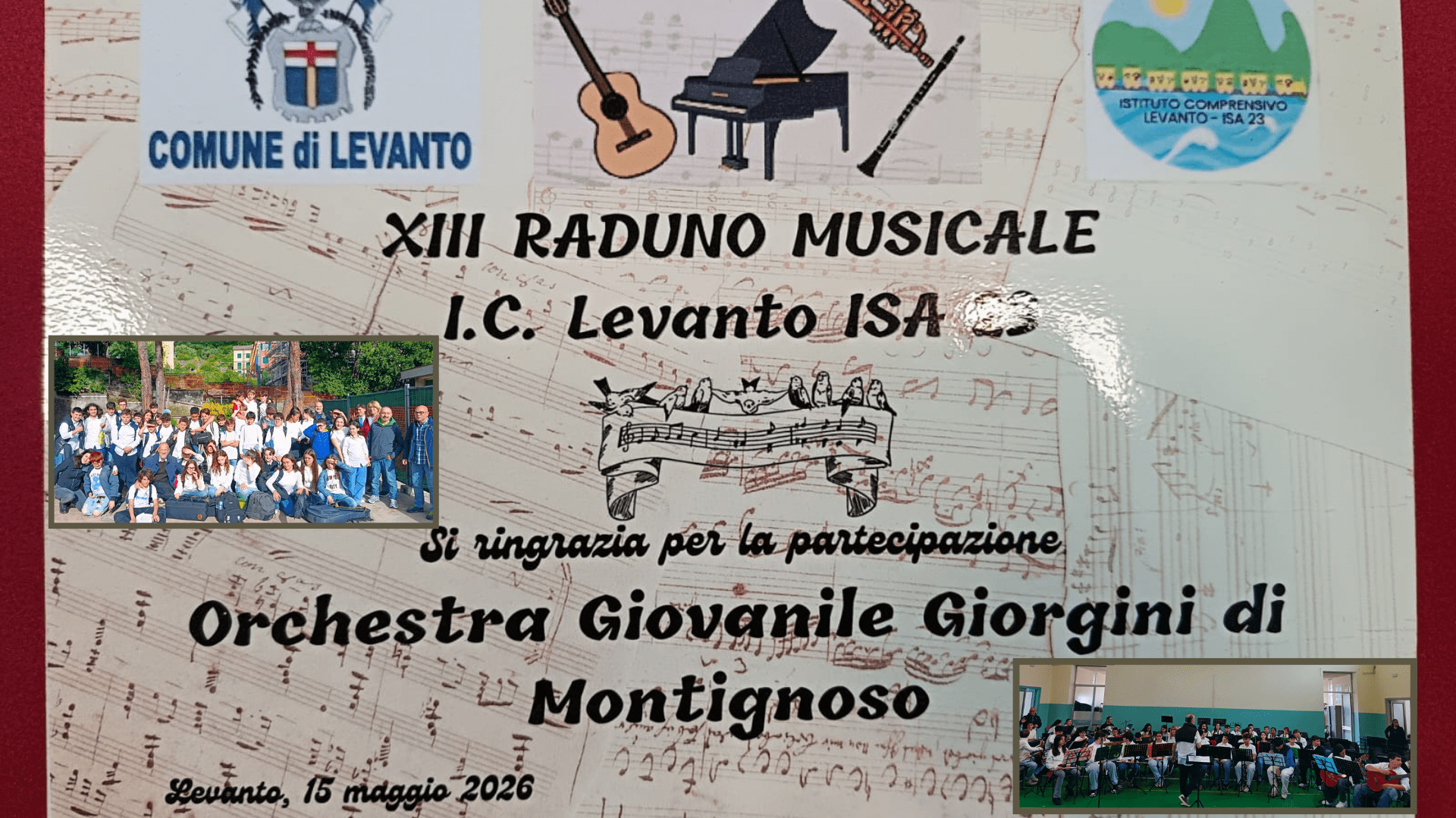 XIII Raduno musicale IC LEVANTO 15 maggio 2016
