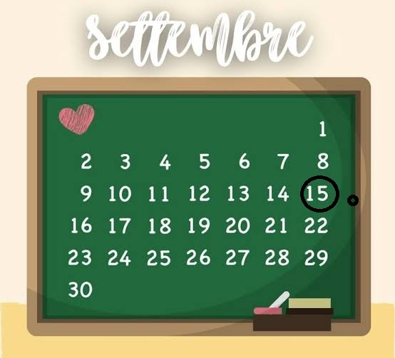 Orario scolastico dal 15 al 21 settembre 2026