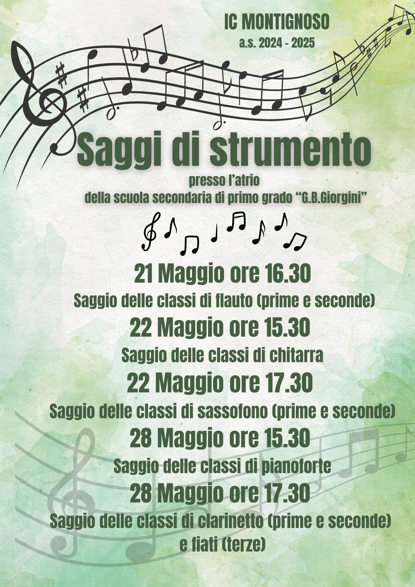 Saggi finali di Strumento a.s. 2024/25